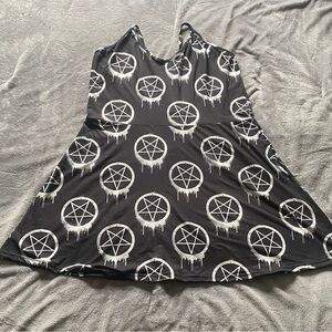 ***SOLD***Too Fast Pentagram Sundress